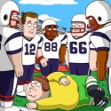 FAMILY GUY: Peter plays ball with special guest voice Tom Brady and the New England Patriots in the ÒPatriot GamesÓ episode of FAMILY GUY airing Sunday, Jan. 29 (9:00-9:30 PM ET/PT) on FOX.  ª©FAMILY GUY and TCFFC ALL RIGHTS RESERVED.  ©FOX BROADCASTING CO.  CR:FOX