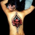demon-crawl-out-halloween-tattoo