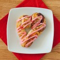 Cinnamon Roll with Strawberry Icing