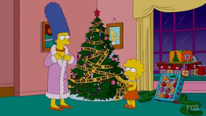 Christmas with The Simpsons.